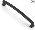 Asidrama 10 Pack 10 Inch(254mm) Oil Rubbed Bronze Kitchen Cabinet Handles, Cabinet Pulls Kitchen Cabinet Hardware for Cupboard Drawer Pulls