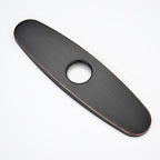 Faucet Cover Plate, Stainless Steel Deck Plate for Kitchen Sink Faucet Single Hole or Bathroom Faucet 1-3 Hole Faucet Hole Cover Round 10 Inch (Oil Rubbed Bronze)