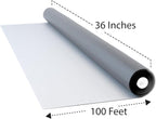 DOCA 36 in x 100 ft Window Screen Mesh - Window Screen Replacement, Fiberglass Mesh Roll for Window, Patio Screen, Porch Screen, or Door - Gray