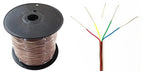 18/5 250ft Thermostat Wire- Brown - Solid Copper 18 Gauge, 5 Conductors - CL2 (ETL Listed) - Residential, Commercial and Industrial Rated (18/5, 250ft)