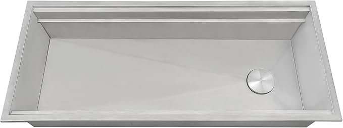 Ruvati 45-inch Drop-in Workstation Kitchen Sink - 16 Gauge Topmount Stainless Steel Kitchen SInk with Two-Tiered Ledges & Accessories - RVH8433