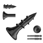 #8 x 5/8" Deck Screws (3185Pcs) 10lb. Exterior Wood Screws. Carbon Steel, Black, Flat Head, Rust Resistant epoxy Coated, with T25 Star Bit