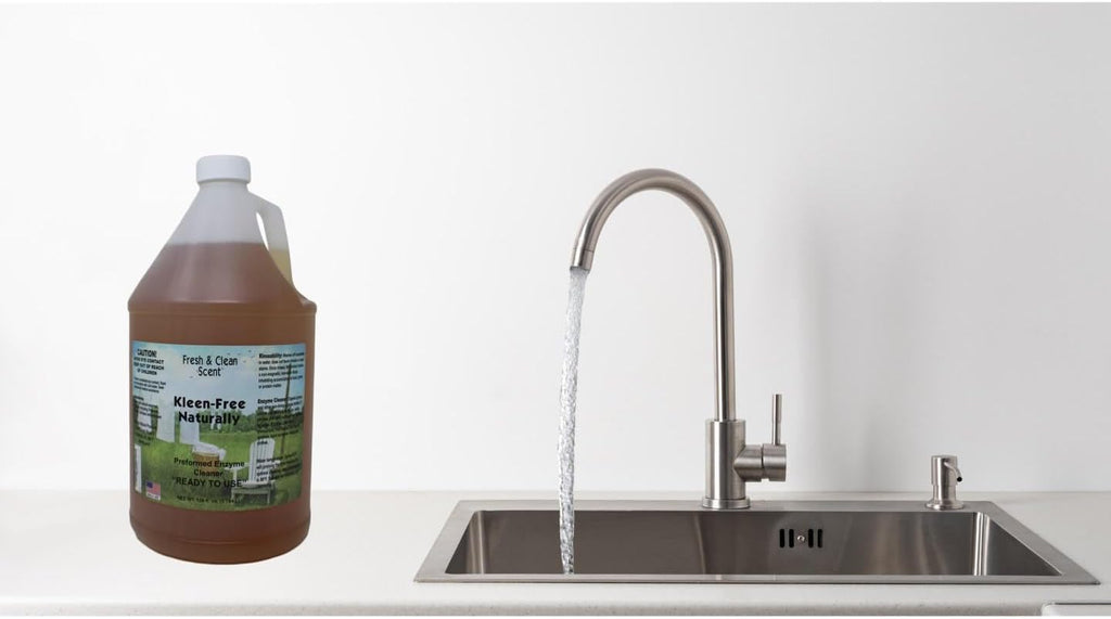 Naturally Preformed Enzyme Cleaner, Enzyme Solution, Multi-Purpose Cleaner, Laudry Additive, and More - Ready -To-Use - Fresh and Clean Scent - 128oz (1 Gallon)