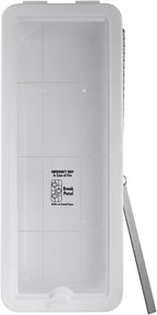 Fire Extinguisher Cabinet Fire Extinguisher Box Outdoor Fire Cabinet Mounted Fire Extinguisher Cabinet Fire Extinguisher Cover (White with Breaker Bar Attachment, Rx350, Plastic, 5 Pounds, 1, AKA1)