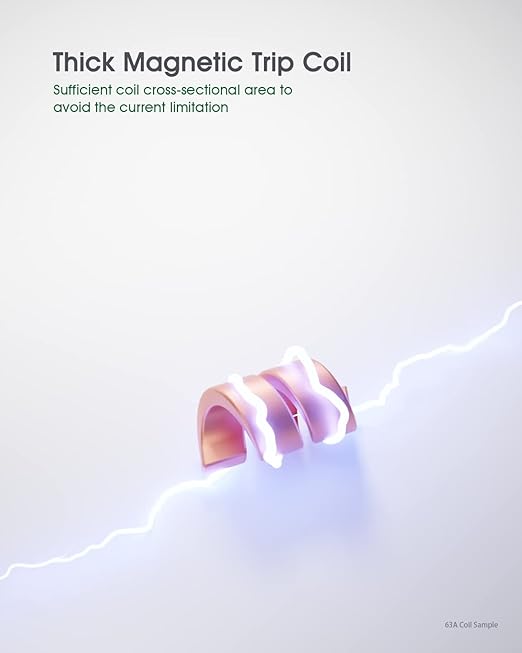 AC Miniature Circuit Breaker, 40 Amp 120V/240V 2 Pole DIN Rail Mount Circuit Breaker, Thermal Magnetic Trip, Solar AC Disconnect Switch MCB C40