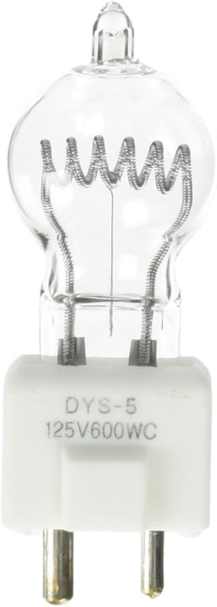 Ushio BC2496 1000252 - DYS-5 - Stage & Studio Incandescent-Bulb-G7-600W - 125V - GY9.5 Base - 3200K