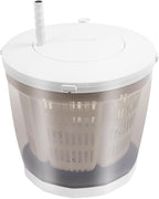 Portable Non-Electric Washing Machine - Hand Crank Manual Washer Spin Dryer 2 in 1, Compact for Apartment, RV, Camping, Travel, Outdoor Use (Grey)