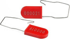 500PCS Plastic Padlock Security Seals Metal Wire Padlocks Electric Meter Seal Disposable Anti-Tamper Lock Numbered Anti Tamper Tag Hasps Red