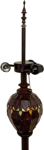 Bieye SS019 Lampshade Support with Finial for Tiffany Style Stained Glass Floor Lamp Table Lamp (G3/8 145mm Crown)
