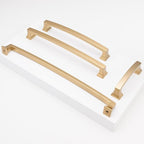 COTYKILEY 10 Pack 10 Inch(254mm) Champagne Bronze Cabinet Handles Gold Kitchen Cabinet Pulls Cabinet Door Handles Kitchen Cabinet Hardware