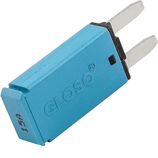 Automatic Reset ATM Mini Circuit Breaker Car Protector Blade Fuses Assortment Kit 10pcs DC 14V E71 T1 15 Amp