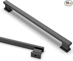 Asidrama 10 Pack 9 Inch(228mm) Matte Black Kitchen Cabinet Handles, Cabinet Pulls Kitchen Cabinet Hardware for Cupboard Drawer Pulls