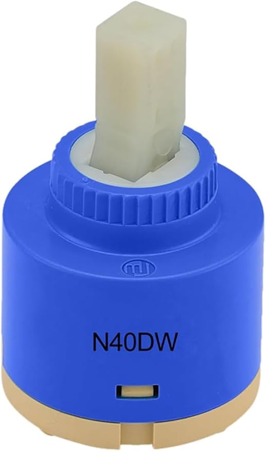 40mm Faucet Cartridge Certification Ceramic Tap Cartridge Mix Faucets Inner Cartridge Replacement for Single Lever Faucet, Monobloc Bathroom or Kitchen Mixer Faucets