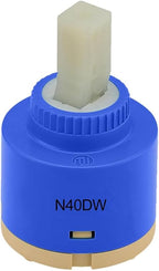 40mm Faucet Cartridge Certification Ceramic Tap Cartridge Mix Faucets Inner Cartridge Replacement for Single Lever Faucet, Monobloc Bathroom or Kitchen Mixer Faucets