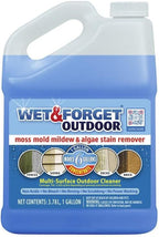 Wet & Forget Moss, Mold, Mildew, & Algae Stain Remover Multi-Surface Outdoor Cleaner Concentrate, Original, 128 Fluid Ounces