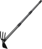 Hoe Garden Tool, 45 Inch Garden Hoe Long Handle for Weeding, Hoe Cultivator 2 in 1 Hand Garden Tools for Gardening Planting