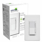 Leviton Decora Smart Dimmer Switch, 0-10V, Wi-Fi, Neutral Wire Required, Works with Matter, My Leviton, Alexa, Google Assistant, Apple Home/Siri & Wired or Wire-Free 3-Way, D2710-1BW, White