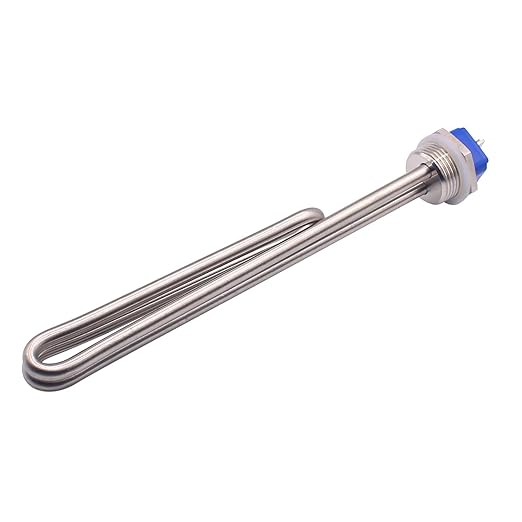 DERNORD 120V 1650W Foldback Water Heater Element Screw-In Lime Life Heating Element with Low Watt Density