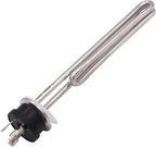 DERNORD 120V 1650W Tri-clamp Foldback Heating Element Stainless Steel Immersion Water Heater with 3-Wire Electrical Locking Plug (1.5 Inch Tri clamp)