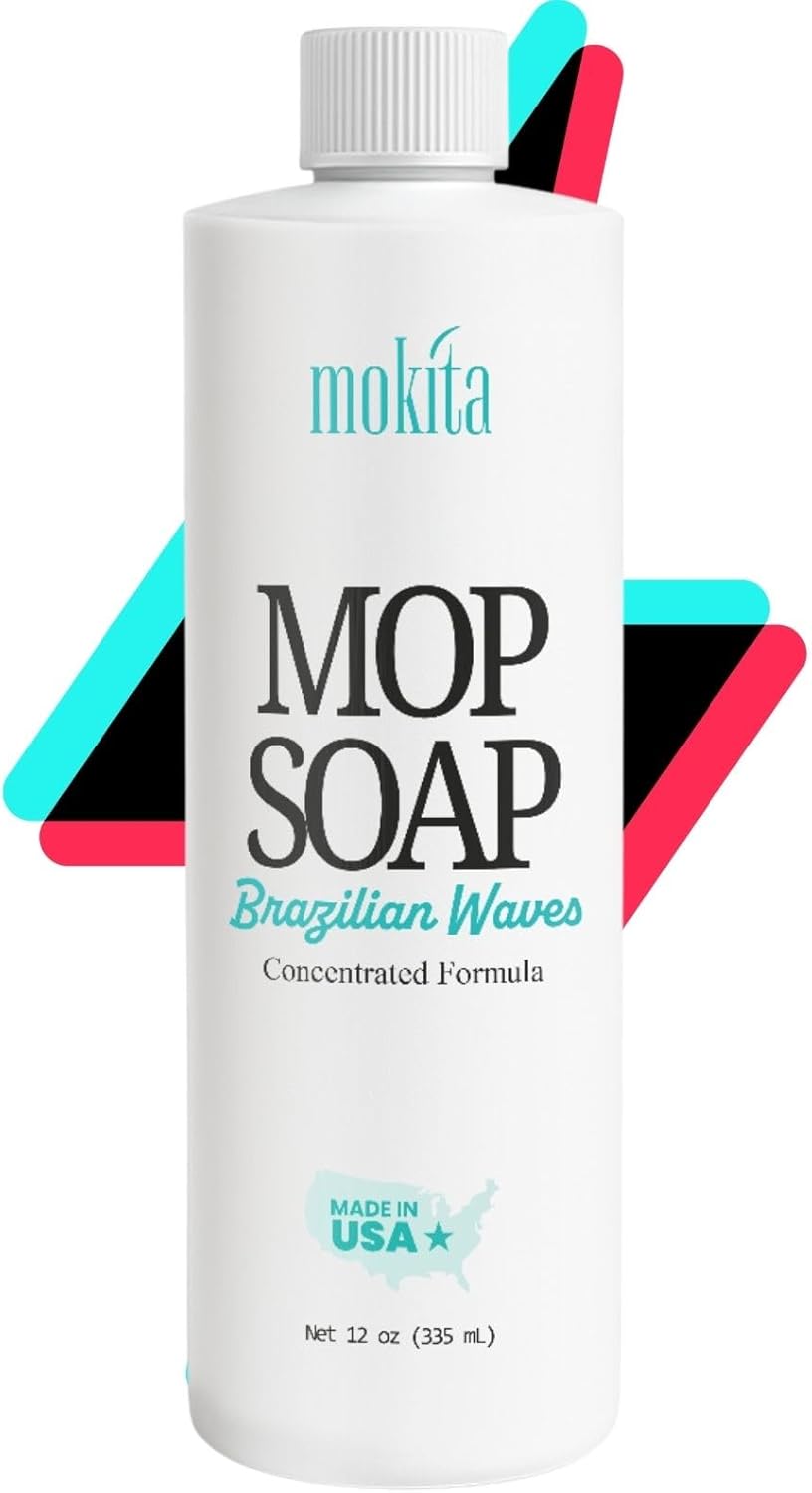 Luxury Mop Soap Brazilian Waves - Safe for Pets - Highly Scented Mop Soap That's Concentrated to Help Remove Dirt, Grease & Grime 12 oz