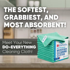 12" x 12" MW Pro Multi-Surface Microfiber Cleaning Cloths | Green - 12 Pack | Premium Microfiber Towels for Cleaning Glass, Kitchens, Bathrooms, Automotive, Supplies & Products