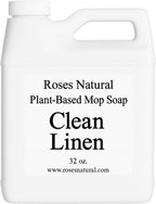 Plant-Based Floor Cleaner Mop Soap – 32 oz | Streak-Free, Highly Scented, Concentrated Mop Solution for Tile, Vinyl, Hardwood & Sealed Floors | Non-Toxic, Eco-Friendly (Clean Linen)