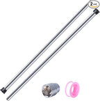 Magnesium Anode Rod 29" for Hot Water Heater Compatible with GE Geospring Rheem Reliance Richmond Tank, Three Quarter 3/4" NPT Thread 0.84" Diameter Hex Plug with Socket & Teflon Tape(Pack of 2)