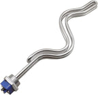 DERNORD 240V 6500W Immersion Ripple Foldback Brewing Water Tubular Heater Element with 1 Inch NPSM Thread White