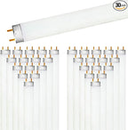 LUXRITE 30-Pack F32T8/841 32W 48 Inch T8 Fluorescent Tube Light Bulb, 4100K Cool White, 2800 Lumens, G13 Medium Bi-Pin Base, LR20732