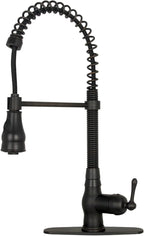 Akicon One-Handle Pre-Rinse Pull-Down Spring Kitchen Faucet