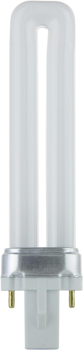 Sunlite 40499 PL7/SP35K Plugin U-Shaped Compact Fluorescent Lamp, 7 Watts, 360 Lumens, 3500K Neutral White, 2-Pin (G23) Base, 10 Pack