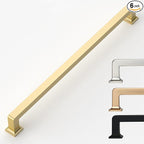 6 Pack Long Gold Cabinet Pulls - 12.6 Inch Kitchen & Wardrobe Handles
