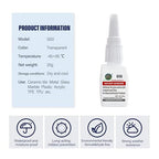 20g Glass Glue, Acrylic Adhesive,Used for Repairing and bonding Between Glass, Acrylic and Other Materials. Instant Super Glue for Glasses,Glass Products,Acrylic Products-Clear