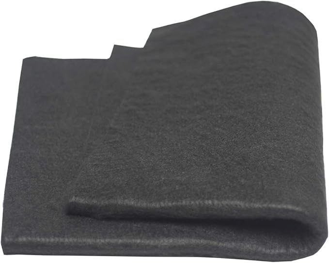 High Temp 12"X24"X1/4'' 6MM Thickness Felt Carbon Fiber Welding Blankets Black (12''x24''x1/4'')