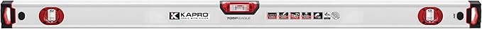 Kapro - 705 Eagle Magnetic Box Level - OPTIVISION & Plumb Site - Features 2% Gradient, Acrylic Vials, and Wall-Grip - For Masonry and Concrete Jobs - VPA Tested - 48 Inch