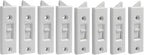 Window Latch Locks Replacement Window Parts and Hardware, Plastic Spring Loaded Sliding Window Tilt Latch for Home Window Accessories, Pack of 8 (White)