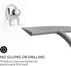 GÜTEWERK Shower Squeegee for Glass Doors, Silicone Window Squeegee, Bathroom and Glass Cleaning - Gray - 11 Inch