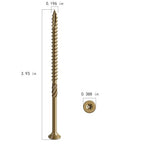#10 * 4" Deck Screws, (800pcs) 15 lbs.Exterior Wood Screws, Rust Resistant epoxy Coated, Bronze, T25 Star Bit