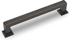 6 Pack 5 Inch Oil Rubbed Bronze Cabinet Handles - Kitchen Hardware Pulls for Cabinets and Cupboards