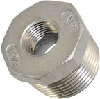 1" Male NPT to 3/8" Female NPT Female Reducing/Reducer Bushing Pipe Fitting,Adapter,Stainless Steel SS 304 Hex Bushing
