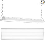 CINOTON 4FT 210W LED Shop Light with 28350LM,0-10V Dimmable Linear High Bay Lighting with 5000K,120-277V 135LM/W Commercial Hanging Lights for Garage Office Warehouse Workshop Factory UL Listed 2Pack