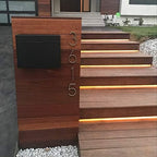 Vsons Modern Design Mailbox, Wall-Mount Mailbox Vsons Design Mitch B (Aluminum Black Powder Coated) (Black)