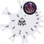 COOEAR Acrylic Piercing Gauge Measurement Wheel 18G-1 Inch.