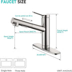 Kitchen Sink Faucet Chrome Crea Pull Out Sprayer Farmhouse Bar Sink Faucets Mixer Tap