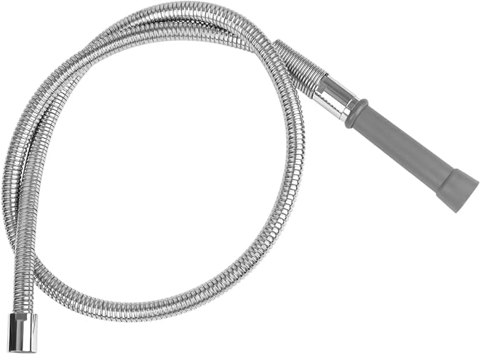 60 Inch Pre Rinse Spray Hose with Heat Resistant Handle Replacement B-0044 for T&S Brass, 1.42 GPM Commercial Sink Sprayer Hose for Restaurant Kitchen Sink Faucet