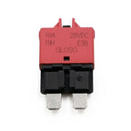 E39 Manual-Resettable Blade Automotive Fuse - ATC/ATO Low-Profile 10A, 12V-32V DC for Marine/RV/Car (5-Pack)