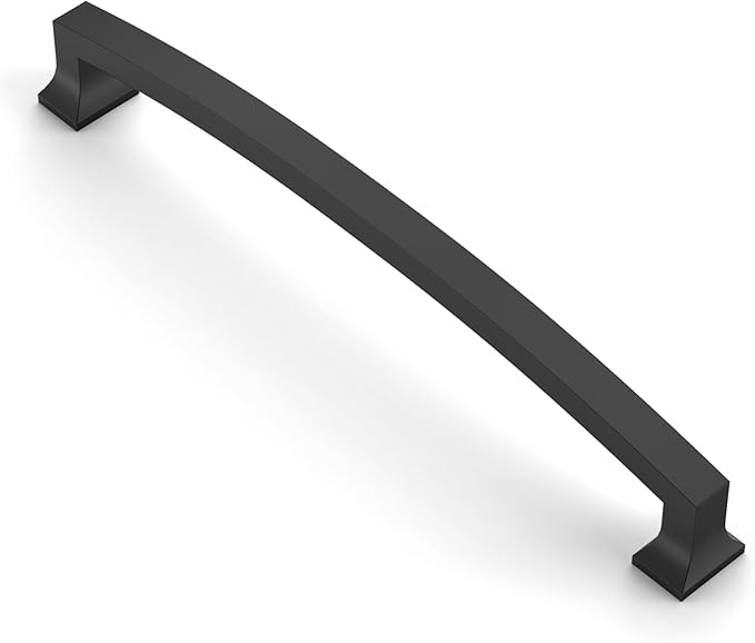 Asidrama 10 Pack 7.5 Inch(192mm) Hole Centers Kitchen Cabinet Handles, Matte Black Cabinet Pulls Kitchen Cabinet Hardware for Cupboard Drawer Pulls