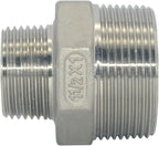 1-1/2" x 1" Male Threaded Reducing Nipple Fitting/Adapter,Stainless Steel SS304 NPT Pipe Hex Reducer