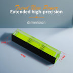 High precision mini bubble, double line small level bubble, three line flat ball, household level ruler can be turned 180 degrees (Magnetic, 80 * 17 * 15mm（4PCS))