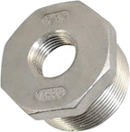 1/4" Male NPT to 1/8" Female NPT Female Reducing/Reducer Bushing Pipe Fitting,Adapter,Stainless Steel SS 304 Hex Bushing (1-1/2" Male to 1/2" Female)